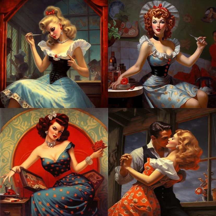 Vintage Pin-Up Art