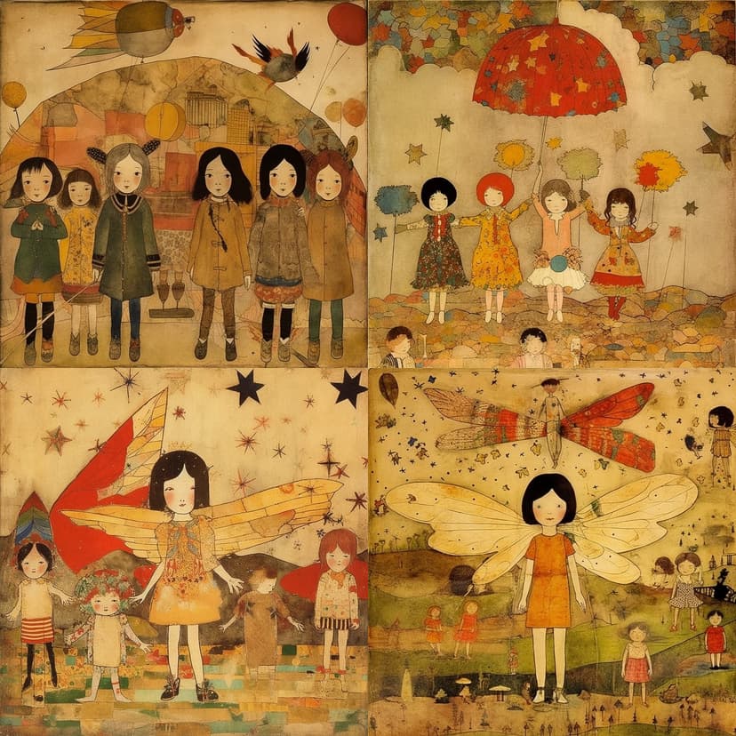 Whimsical Vintage Collage