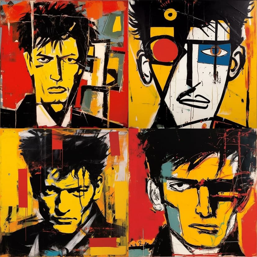 Abstract Expressionism Portraits