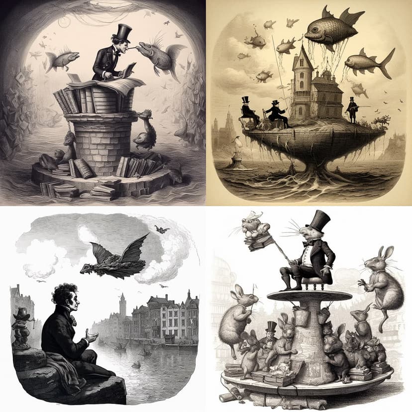 Surreal Victorian Illustration