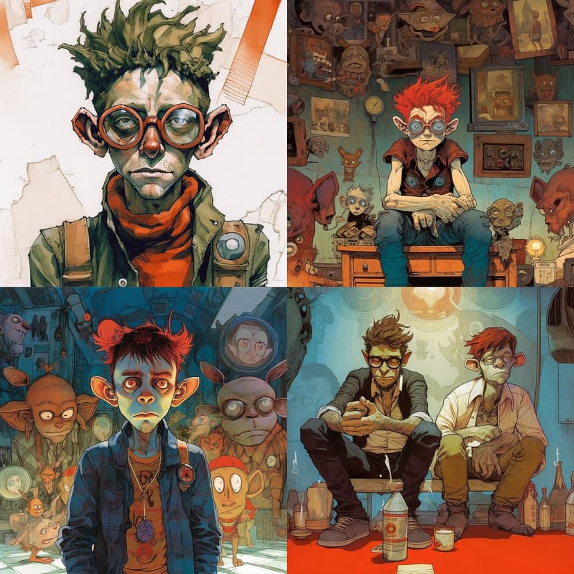 Whimsical Comic Art