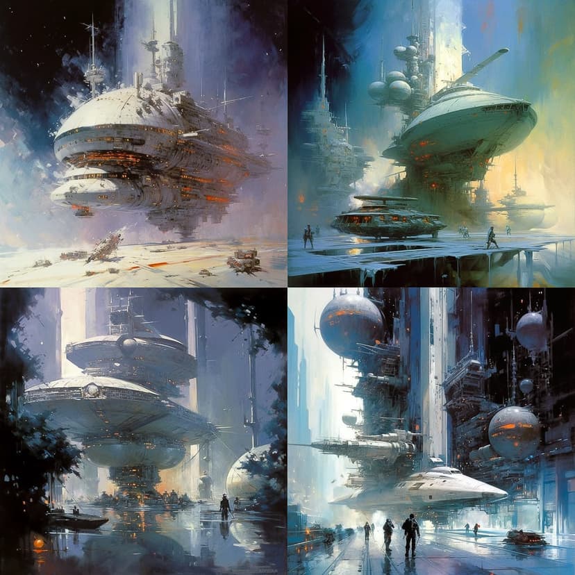 Futuristic Sci-Fi Illustration