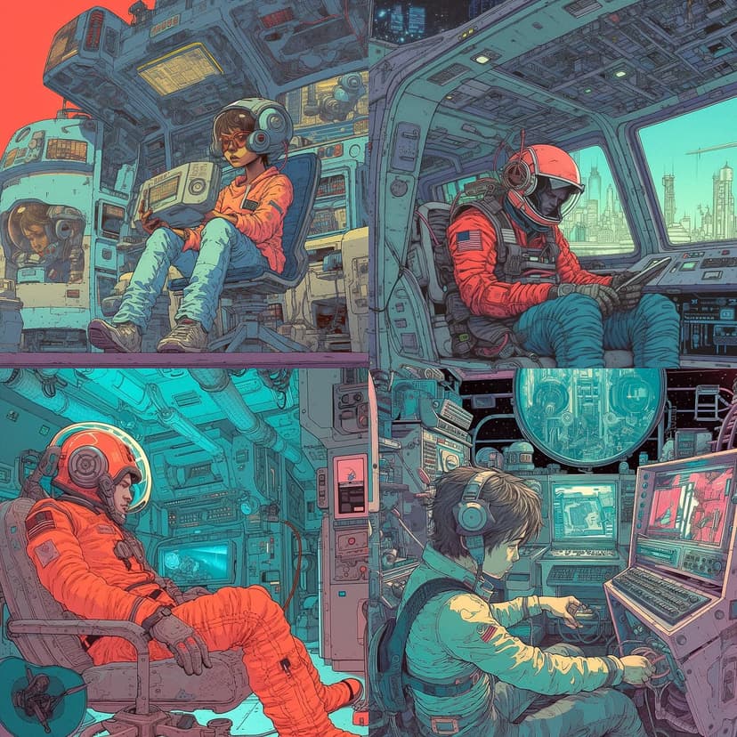 Futuristic Comic Art