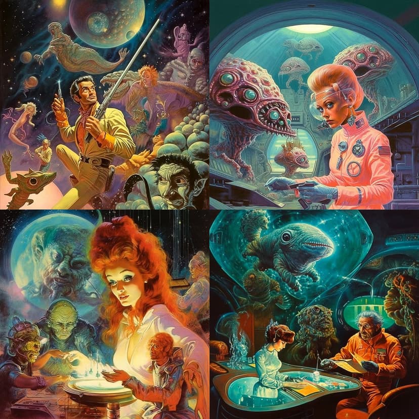 Retro Sci-Fi Illustration