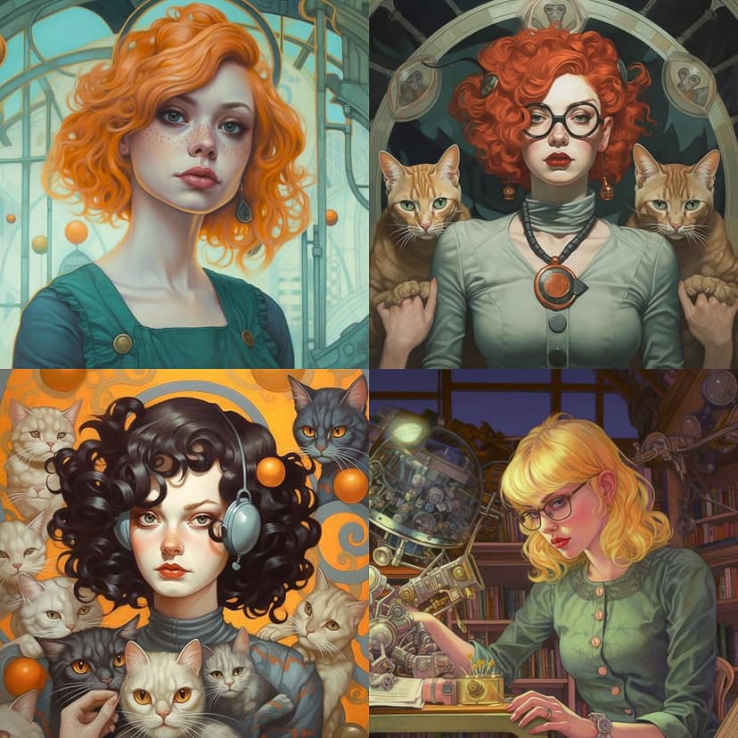 Surreal Pop Art Nouveau