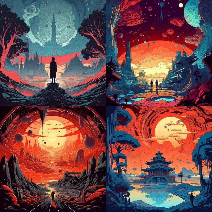 Surreal Sci-Fi Landscape