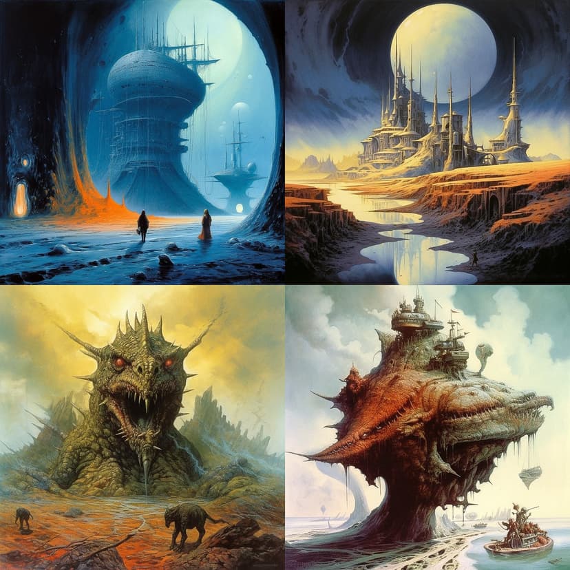 Futuristic Fantasy Surrealism