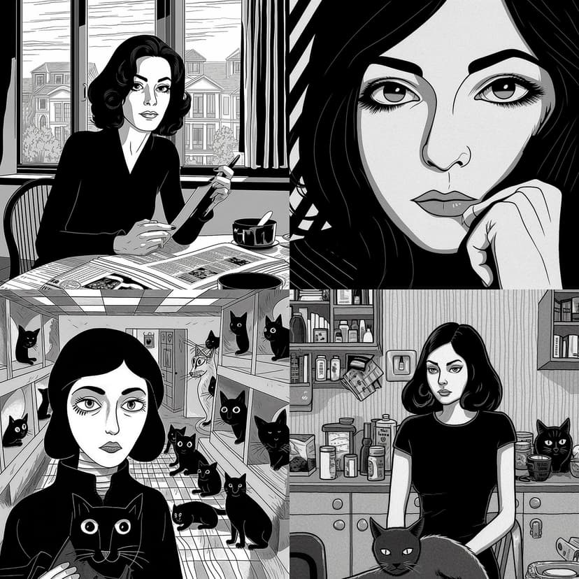 Monochrome Graphic Novel