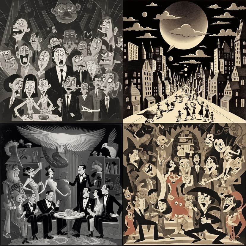 Vintage Cartoon Noir