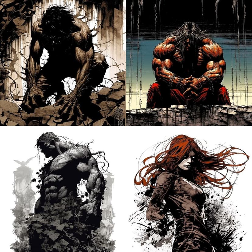 Dynamic Comic Book Art