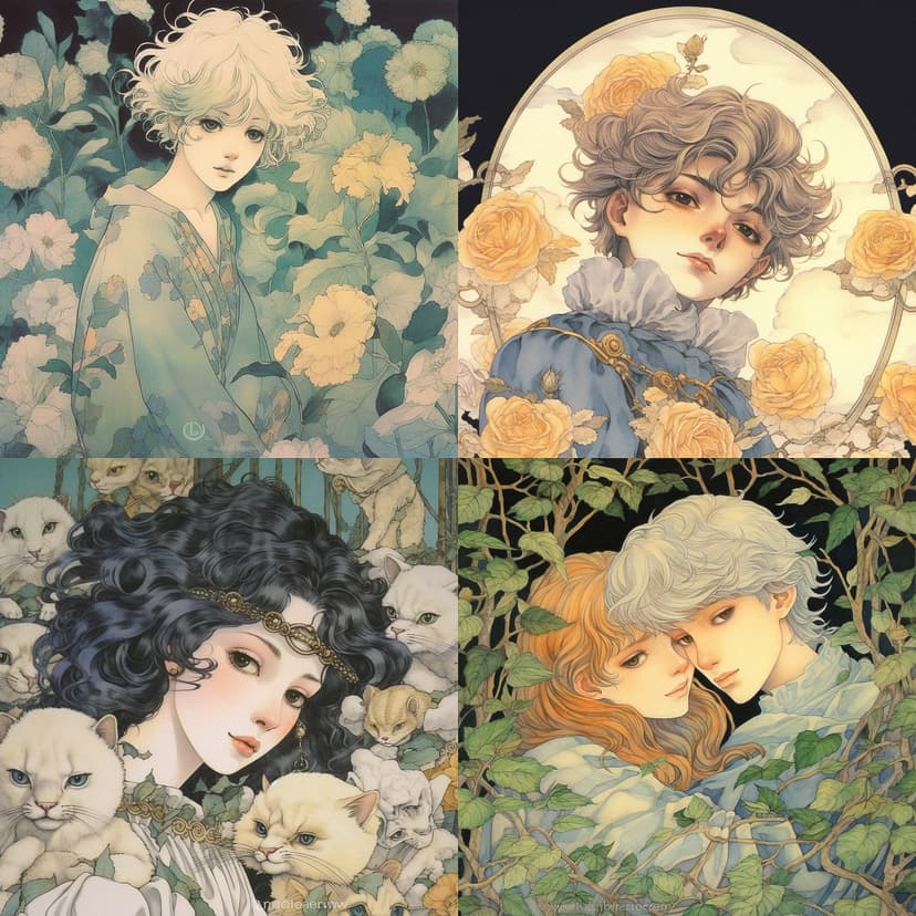 Art Nouveau Manga Fusion