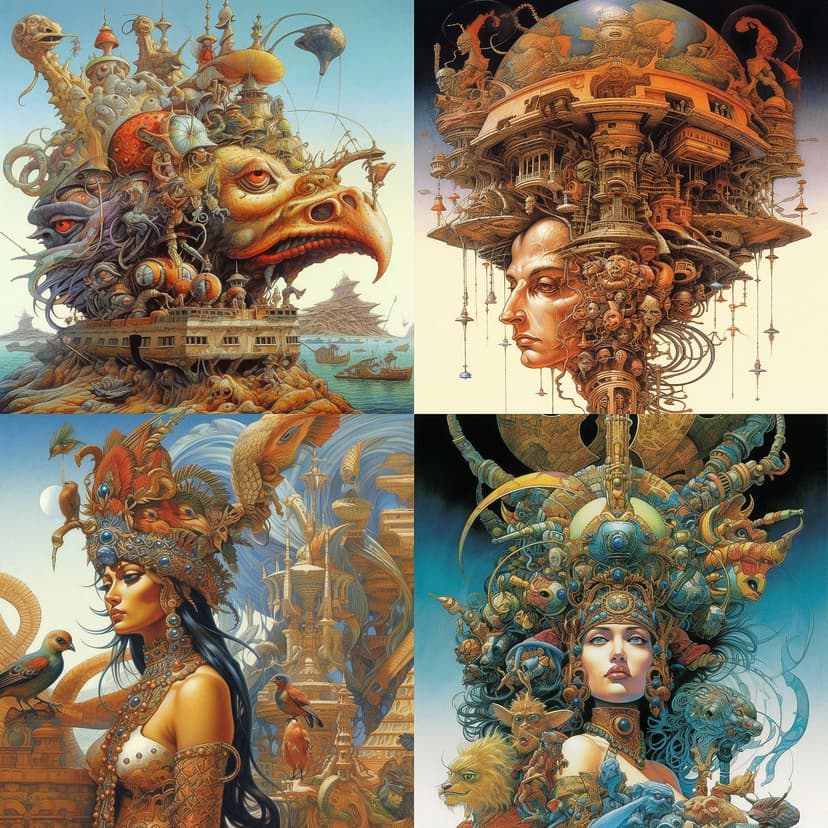 Surreal Futuristic Baroque