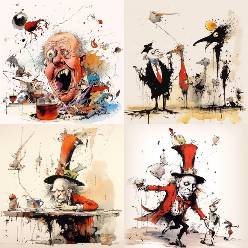 Whimsical Ink Splatter