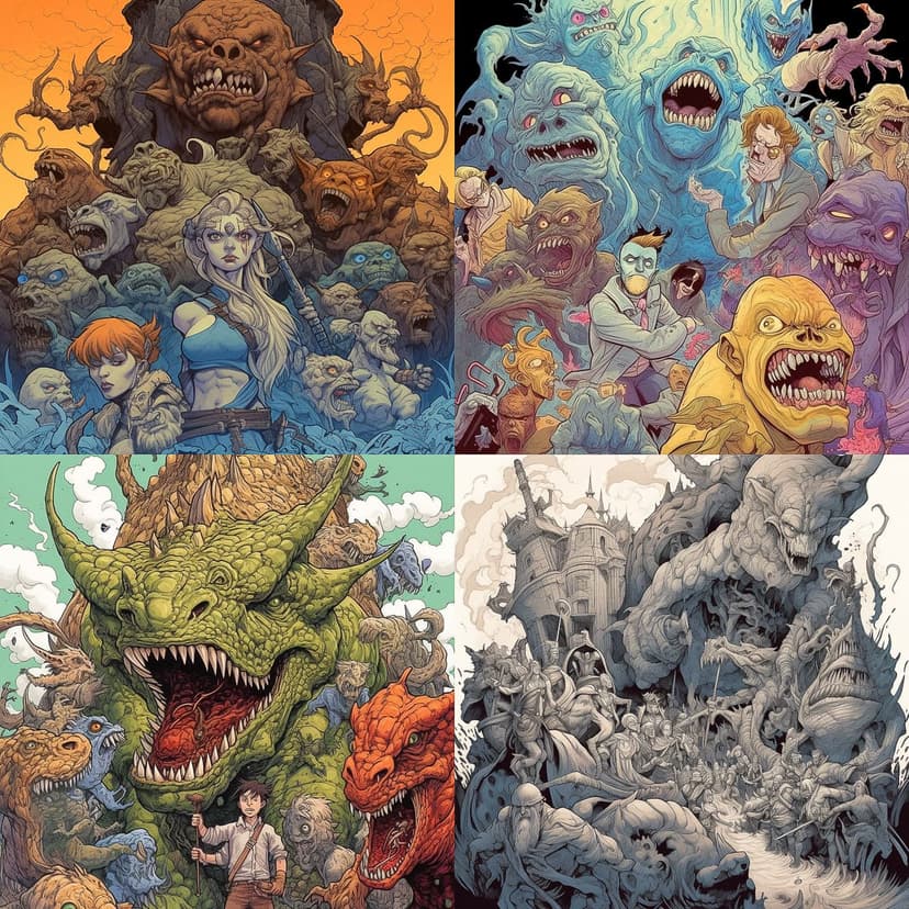 Dynamic Fantasy Illustration