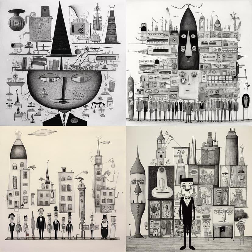 Surrealist Architectural Illustration