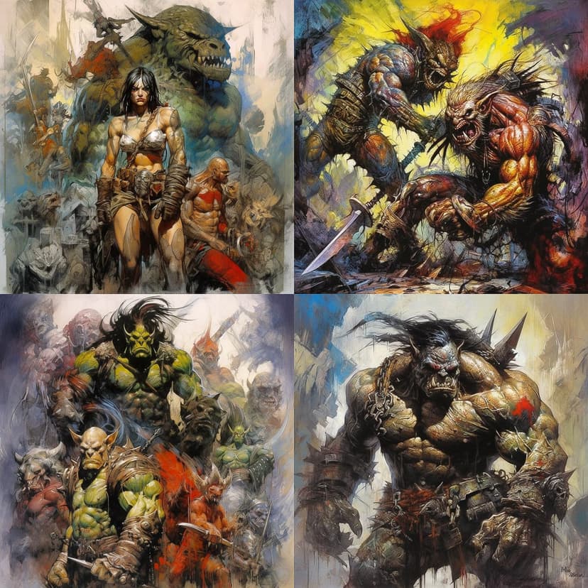 Dynamic Fantasy Illustration