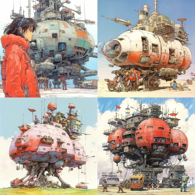 Retro Futuristic Anime