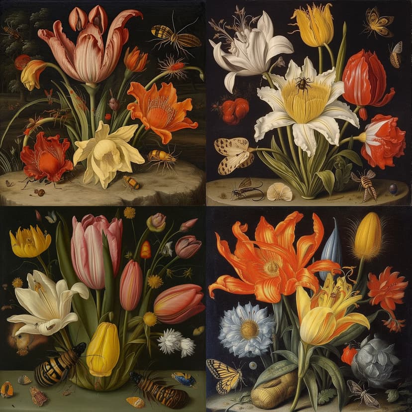 Baroque Floral Still Life