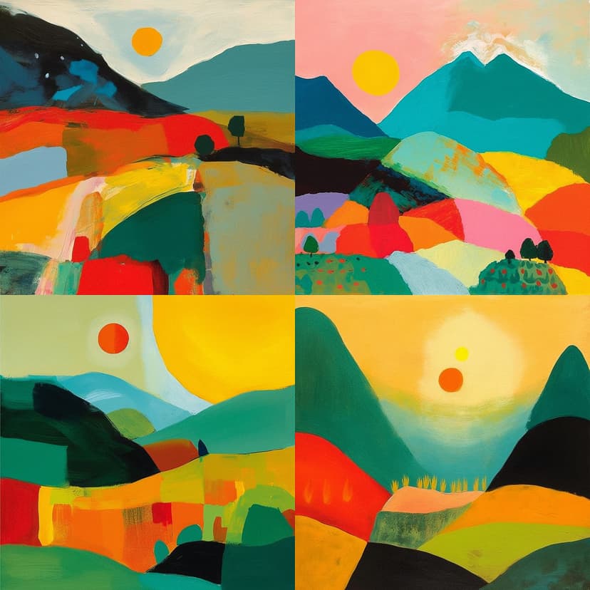 Abstract Geometric Landscape