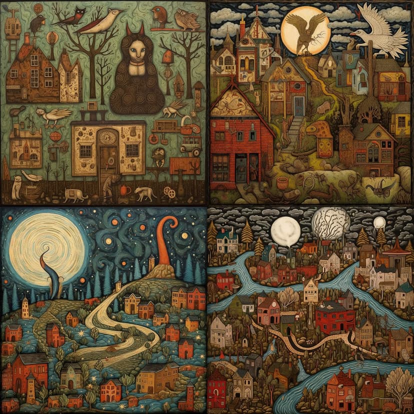 Whimsical Folk Art